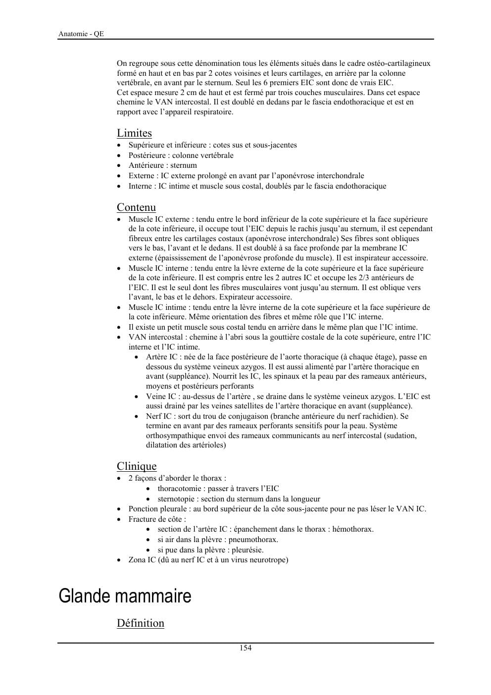 Anatomie — 1re année